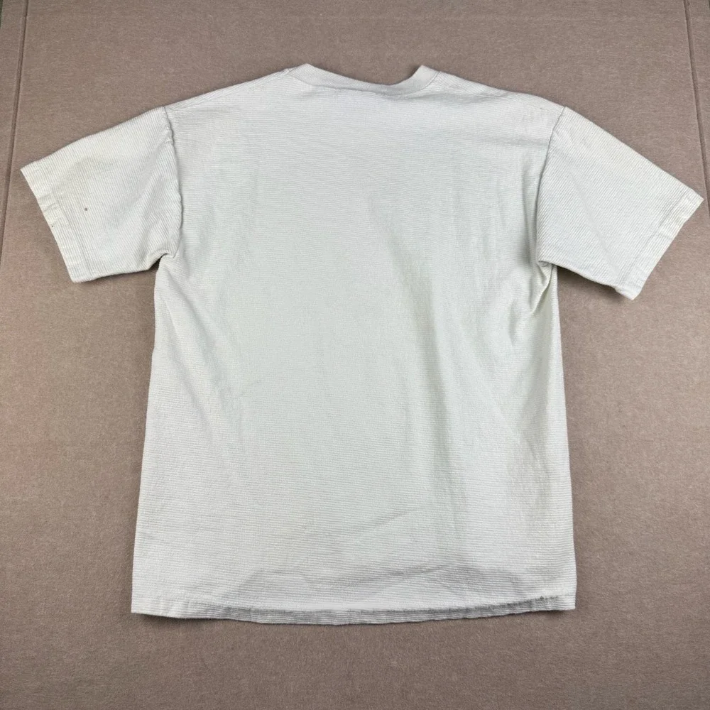 Cal Cru Shirt Mens M White‎ Space Needle Seattle USA Graphic Single Stitch Tee